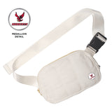 Quilted Belt Bag | White