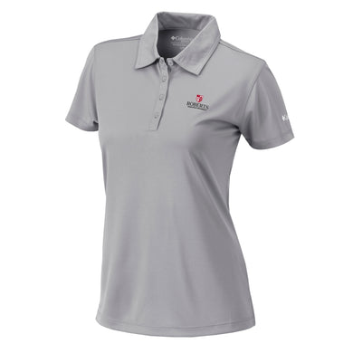 COLUMBIA Ladies Omni Wick Birdie Polo, Cool Grey