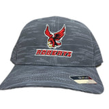 Mid-Fit Streaky Print Velcro Strap Cap | Black/Charcoal