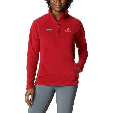 COLUMBIA Ladies Ali Peak II Fleece 1/2 Zip Jacket, Red