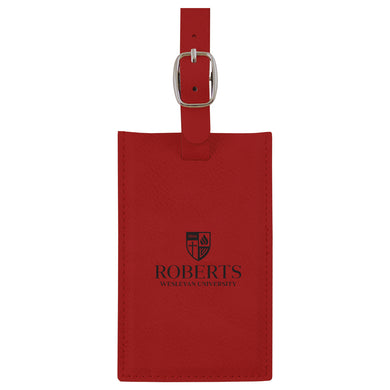 Velour Luggage Tag, Red (F23)