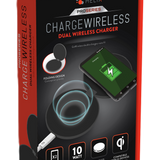 Dual Wireless Charger Black 10W