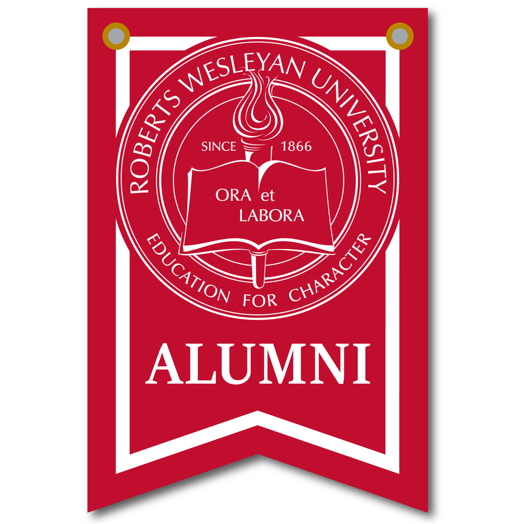 12 X 18 Dovetail Seal Banner| Red