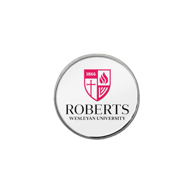 Foxboro Round Lapel Pin | White