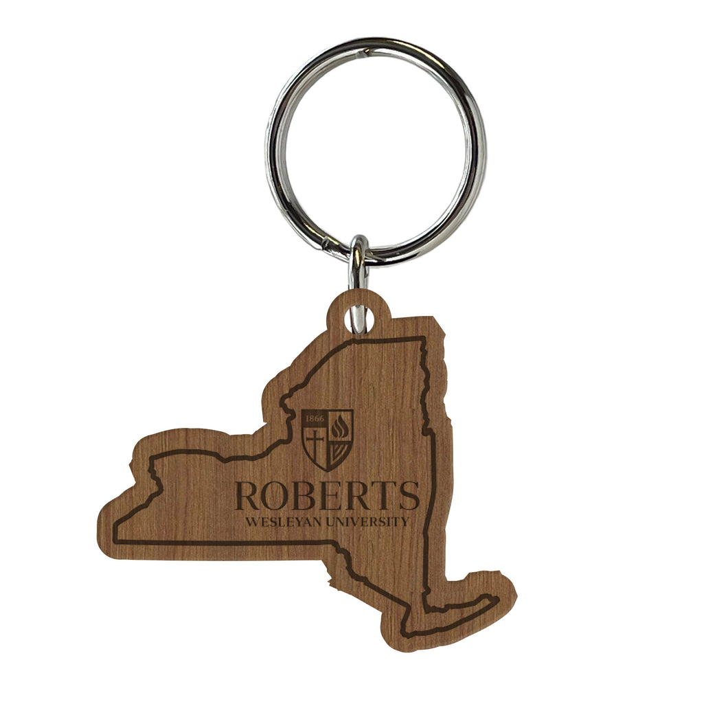 Wooden State Key Tag