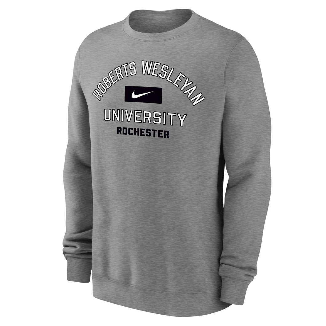 Nike Club Fleece Crew, Dark Heather