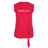 Ladies Knot Front Tee | True Red