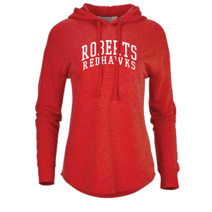 Dream Fleece Pullover Hood, Red Heather