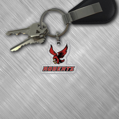 Acrylic Key Tag, Red/Black