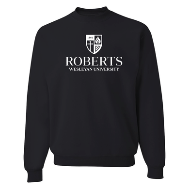 University Logo Crewneck Sweatshirt, Black