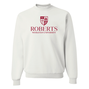 University Logo Crewneck Sweatshirt, White