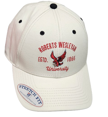 RWU ESTD. 1866 Stretch Fit Twill Hat, Stone (S24)