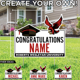 Custom Graduation Yard Sign | Congratulations Name