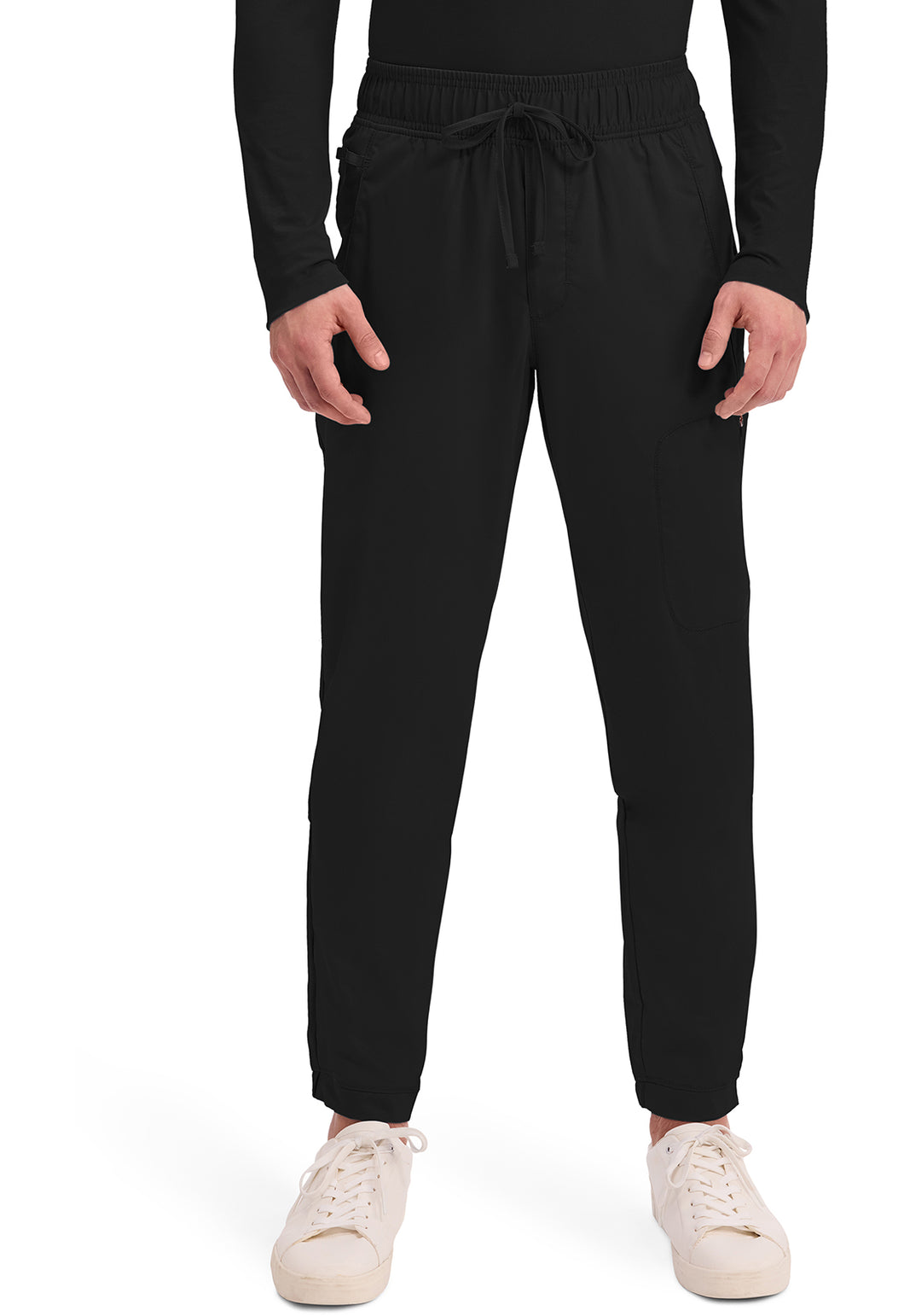 Men's Natural Rise Nursing Scrub Jogger, Black