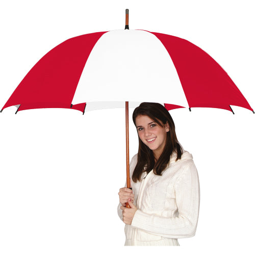 The Eagle Wood Shaft Umbrella | Red/White
