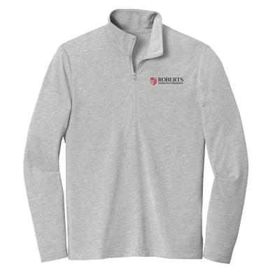 Tri-Blend Wicking 1/4 Zip, Light Grey Heather (F23)